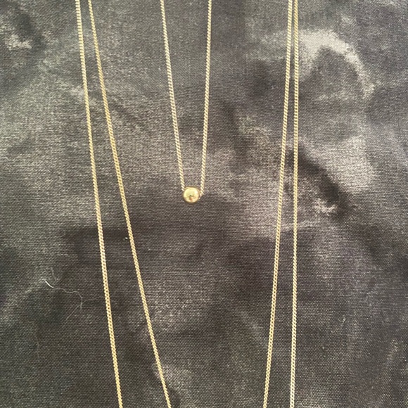 Gold Plated Triple Layered Necklace - Picture 2 of 5